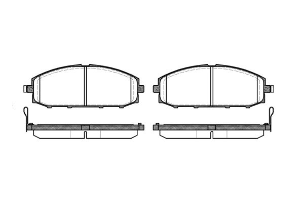 

Колодки дисковые п. Nissan Patrol Y61 4.5i/2.8TD/4.2TD 97>/3.0Di 00> 711 04 =222255