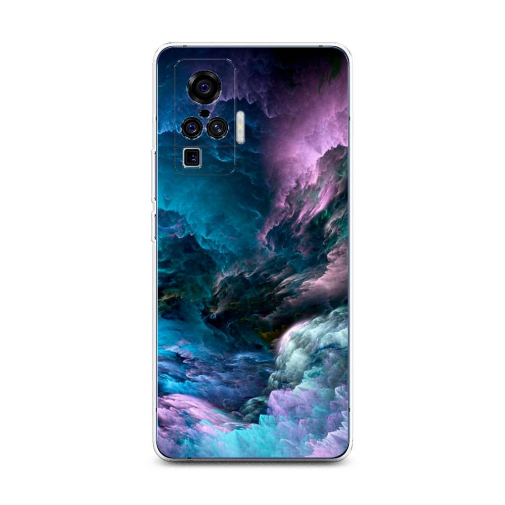 

Чехол на Vivo X50 Pro "Загадочное небо", Синий;фиолетовый, 262350-2