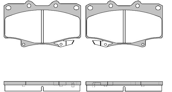 

429 04_=572253B=224539 !колодки дисковые п. Toyota Land Cruiser 2.4-4.5/2.4D-4.2TD 90>