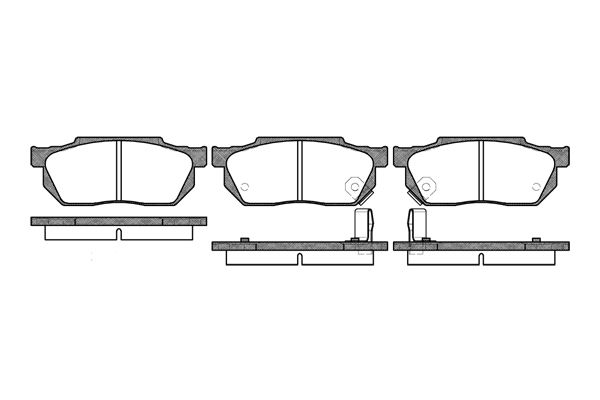 193 02_=FO447581=D5019M-01=204 002-SX !колодки дисковые п. Honda Civic 1.3-1.6 87-91/1.3 1