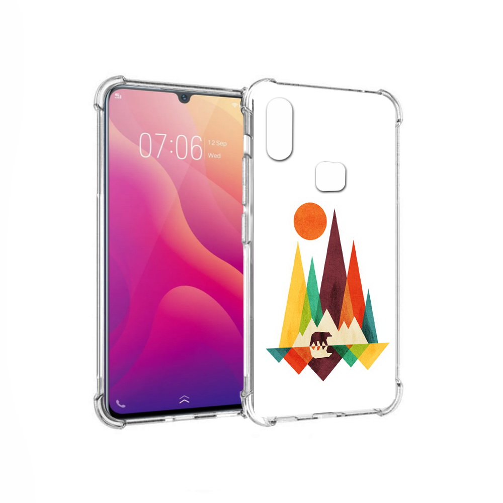 

Чехол MyPads Tocco для Vivo V11i нарисованные горы с медведем (PT119353.424.506), Прозрачный, Tocco