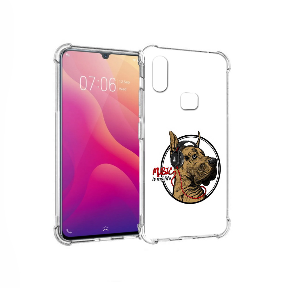 

Чехол MyPads Tocco для Vivo V11i музыкальная собака (PT119353.424.490), Прозрачный, Tocco