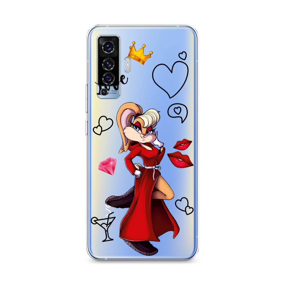 

Чехол на Vivo X50 "Rich Lola Bunny", Красный;бежевый;оранжевый, 262250-6