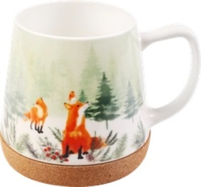 

Кружка HomeСlub Winter forest с пробковым дном 500 мл