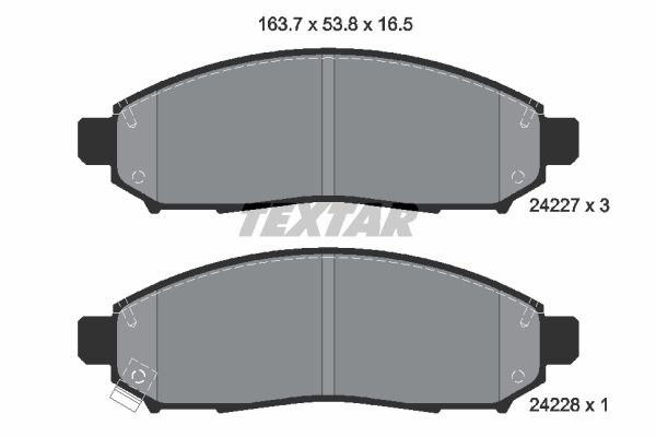 

Тормозные колодки Textar передние для Nissan Navara 2005- 2422701