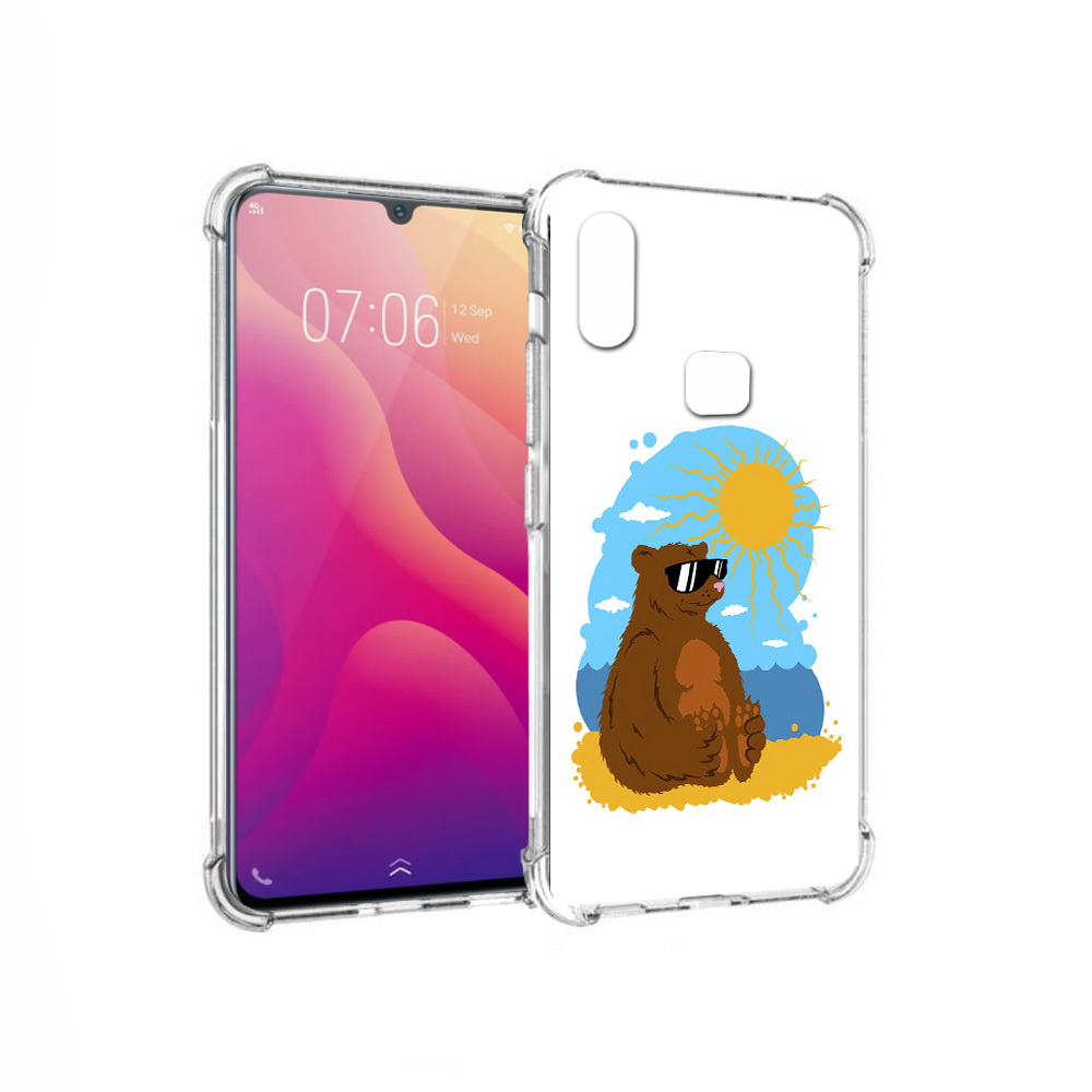 

Чехол MyPads Tocco для Vivo V11i медведь на чиле (PT119353.424.468), Прозрачный, Tocco