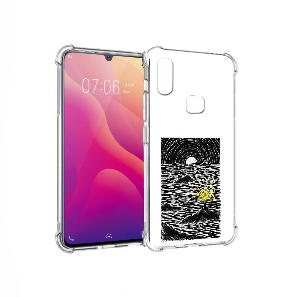 

Чехол MyPads Tocco для Vivo V11i маяк в черно белом море (PT119353.424.460), Прозрачный, Tocco