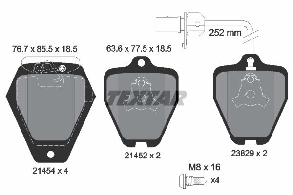 

Тормозные колодки Textar передние 2145401