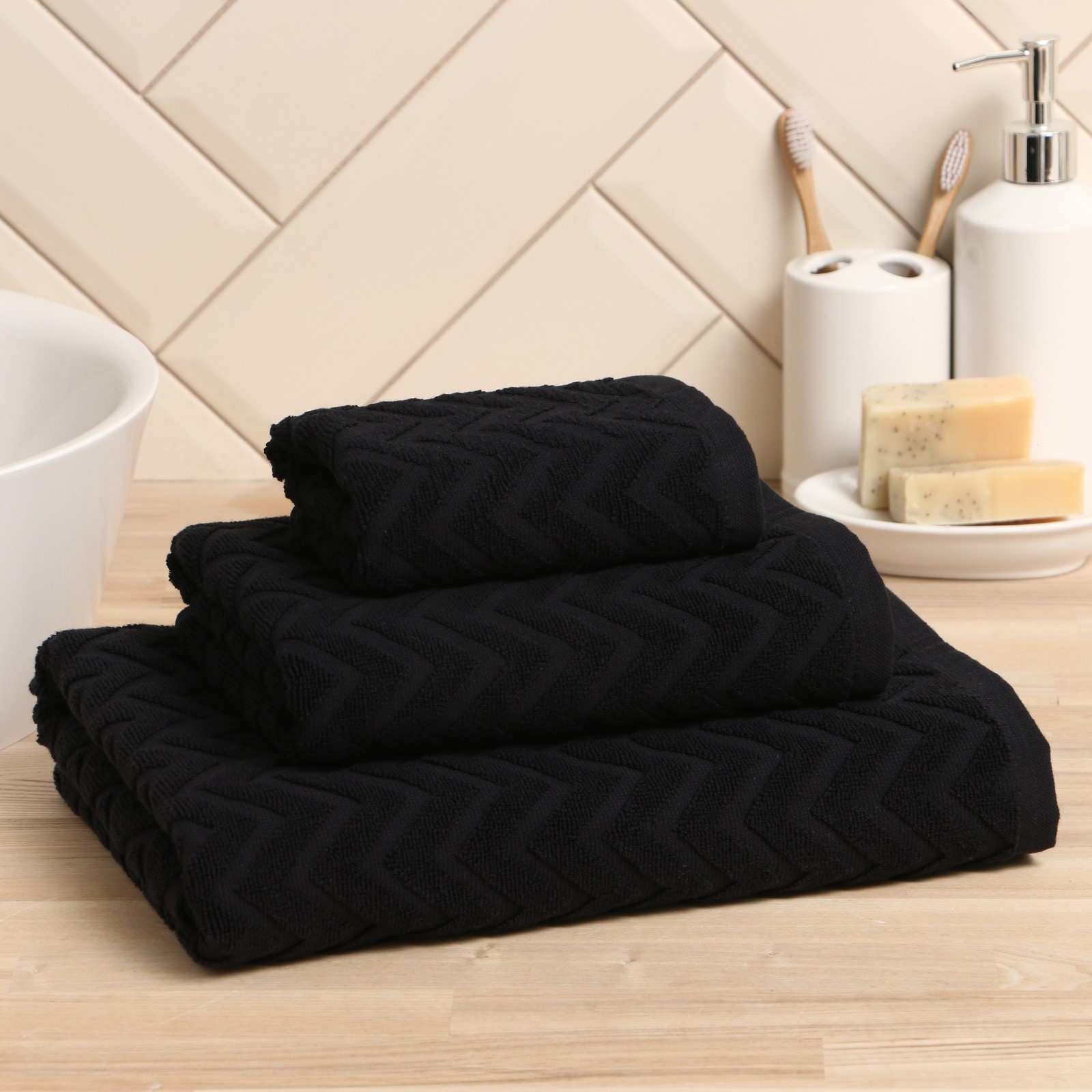 

Полотенце банное LoveLife Cotton ARMENIA Zig-Zag 9097543 хлопок, 130x70, черный, 1 шт, Zig-Zag