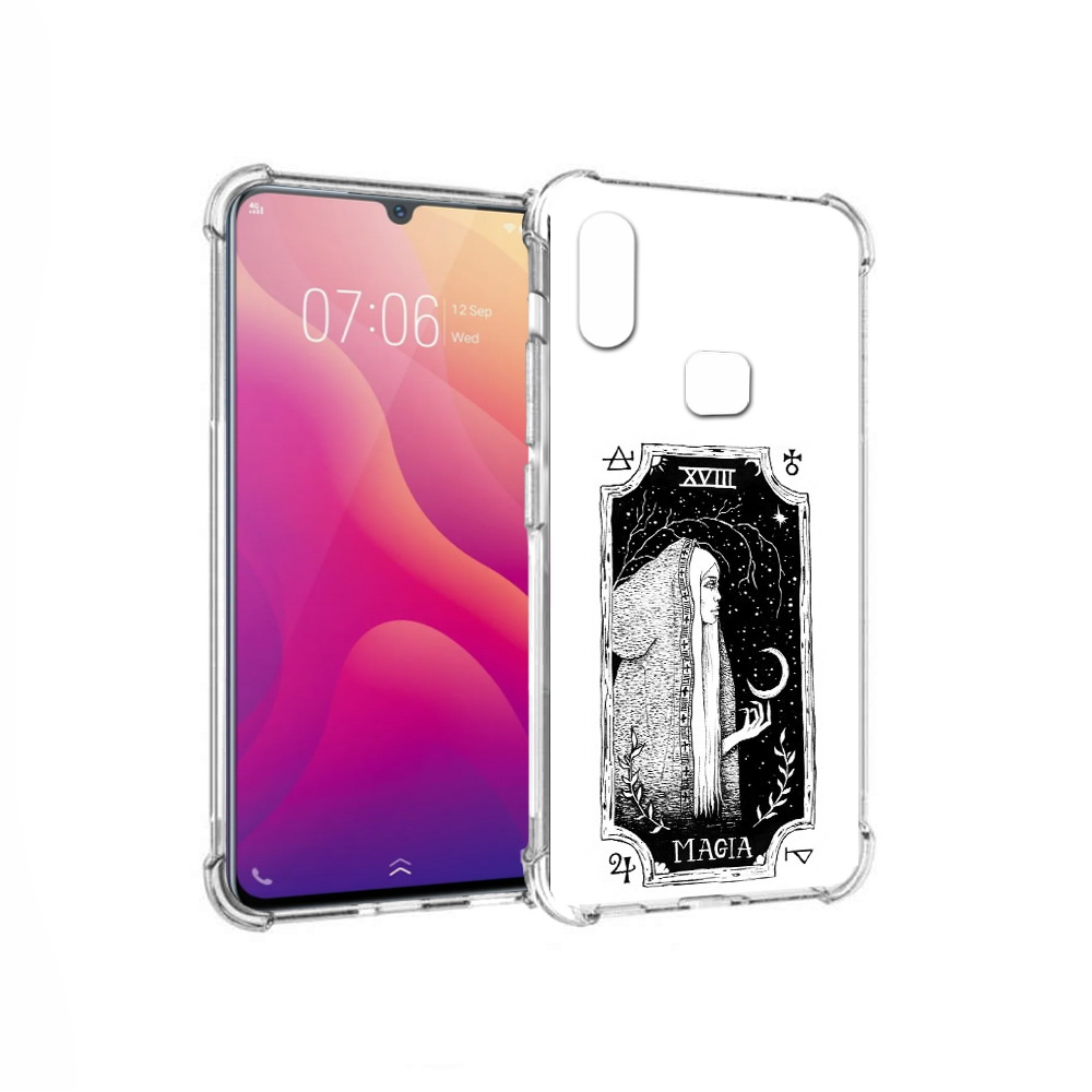 

Чехол MyPads Tocco для Vivo V11i лунная магия (PT119353.424.447), Прозрачный, Tocco