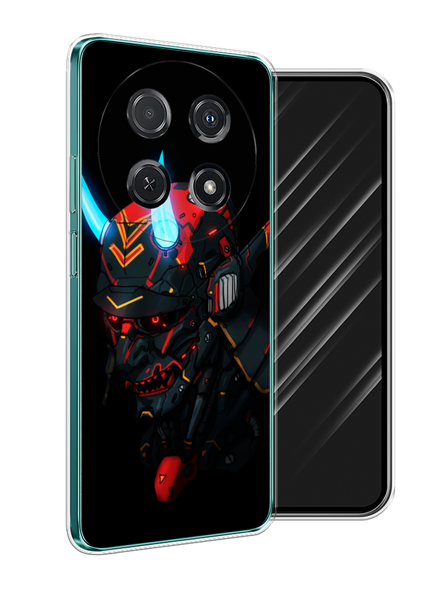

Чехол Awog на Huawei Nova 12i "Неоновый самурай", Черный;красный;голубой, 6123950-1