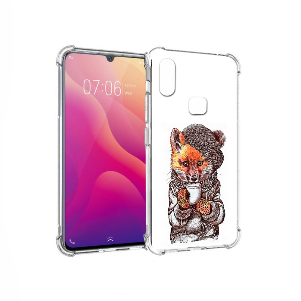 

Чехол MyPads Tocco для Vivo V11i лиса в шапке (PT119353.424.437), Tocco