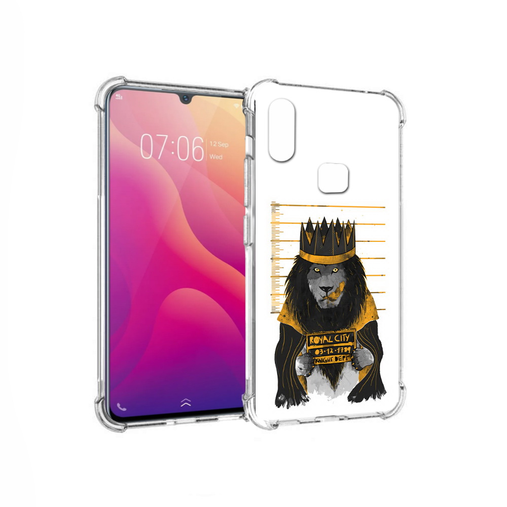 

Чехол MyPads Tocco для Vivo V11i лев в законе (PT119353.424.435), Прозрачный, Tocco