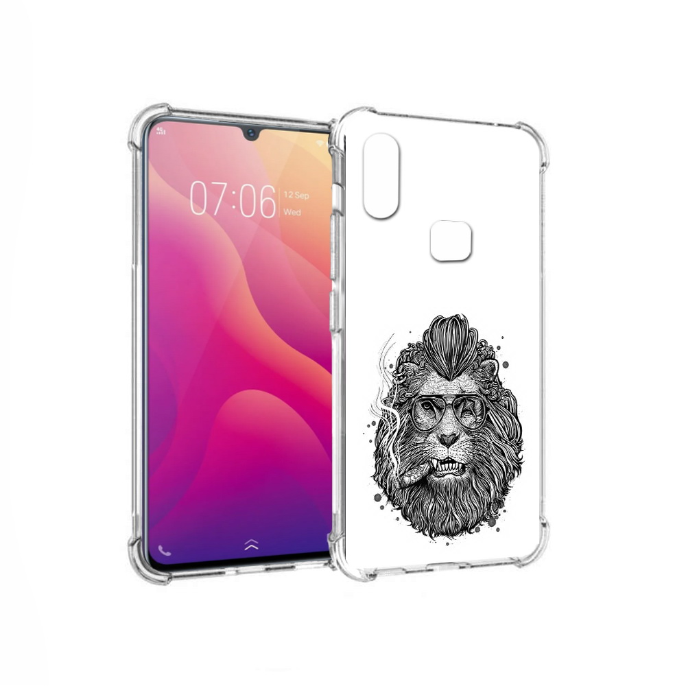 

Чехол MyPads Tocco для Vivo V11i курящий лев (PT119353.424.432), Прозрачный, Tocco