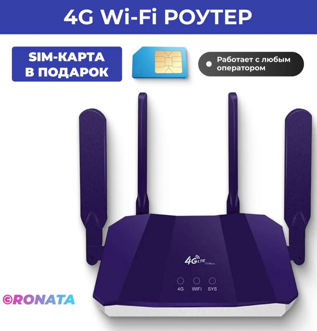 Wi-Fi роутер CPE R8B + Sim