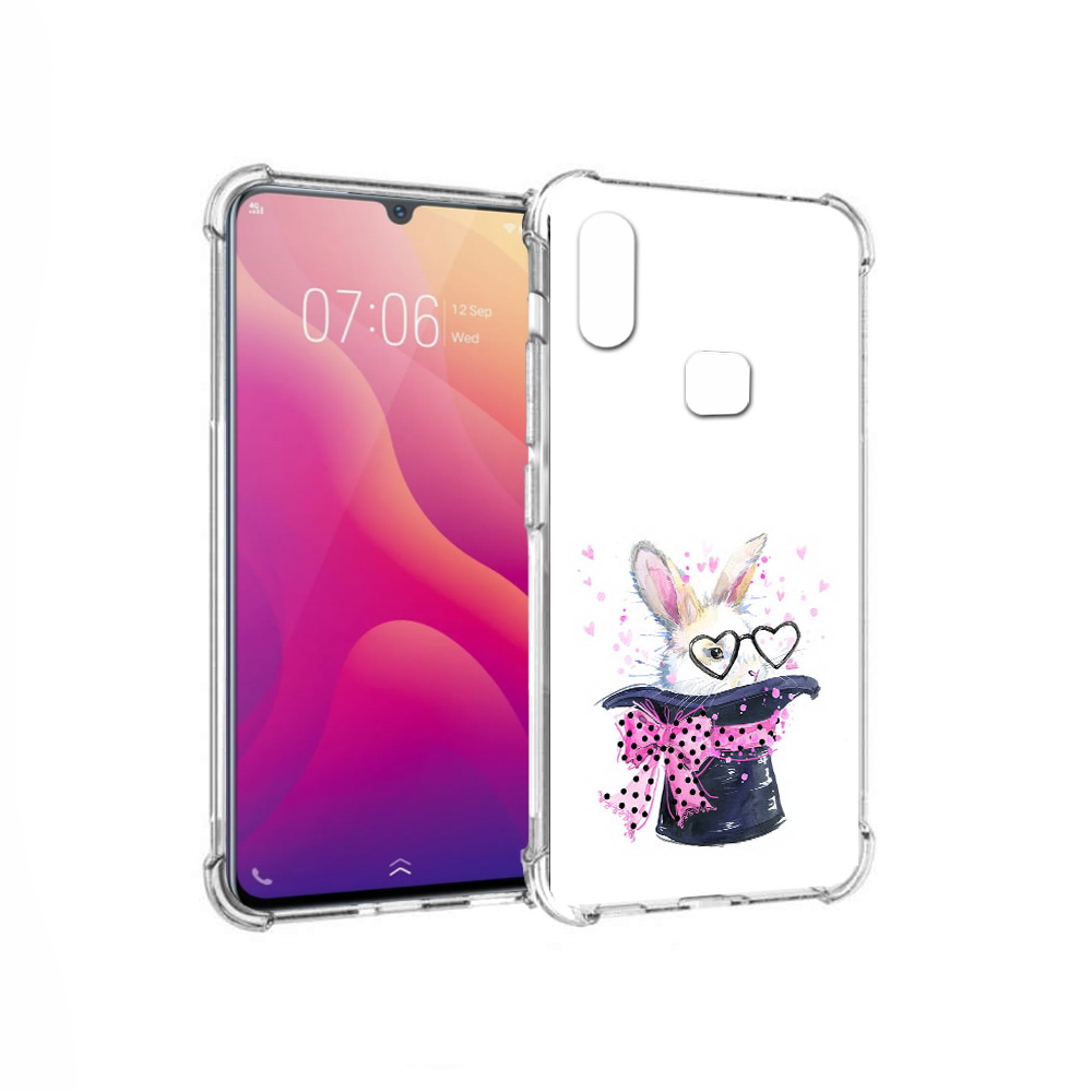 

Чехол MyPads Tocco для Vivo V11i кролик в шляпе (PT119353.424.418), Прозрачный, Tocco