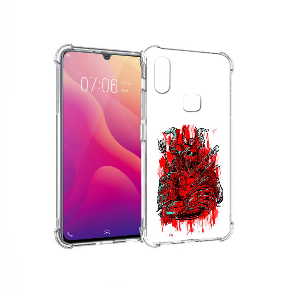 

Чехол MyPads Tocco для Vivo V11i красный скелет воин (PT119353.424.413), Прозрачный, Tocco