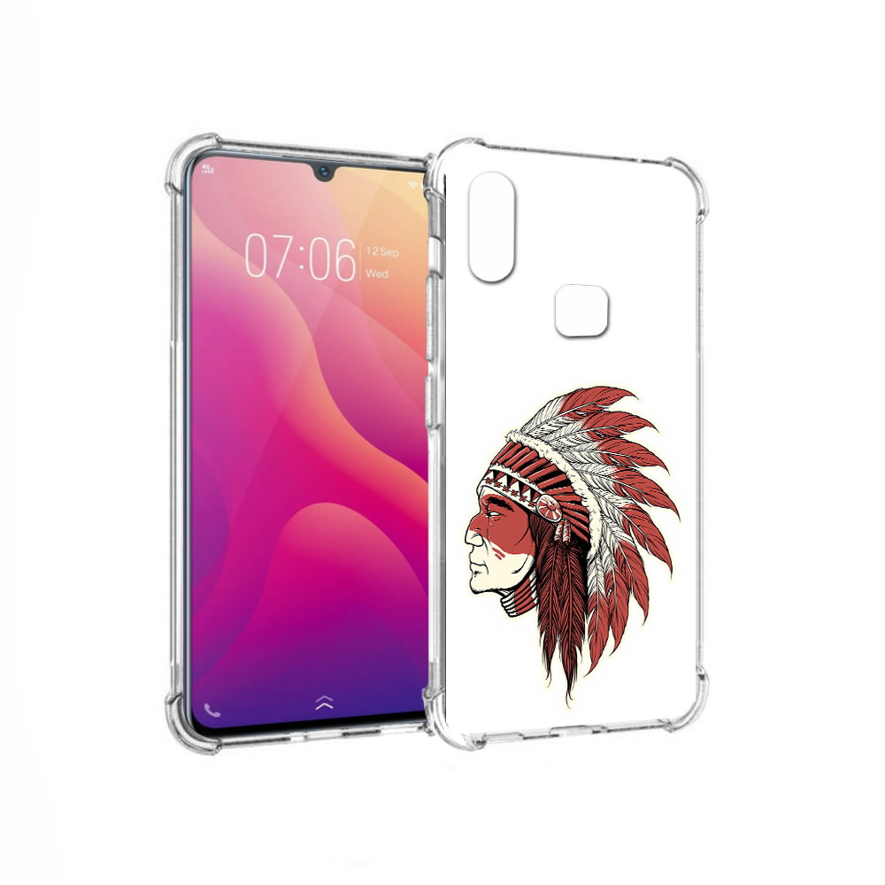 

Чехол MyPads Tocco для Vivo V11i красный индеец (PT119353.424.411), Прозрачный, Tocco