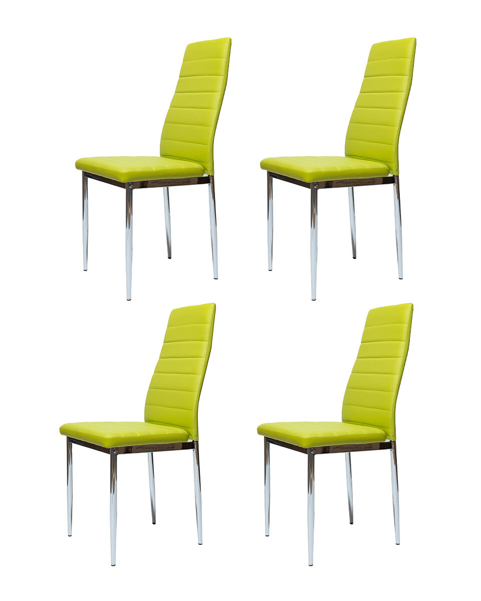 

Комплект стульев 4 шт. La Room F 261-3, хром/зеленый, F 261-3