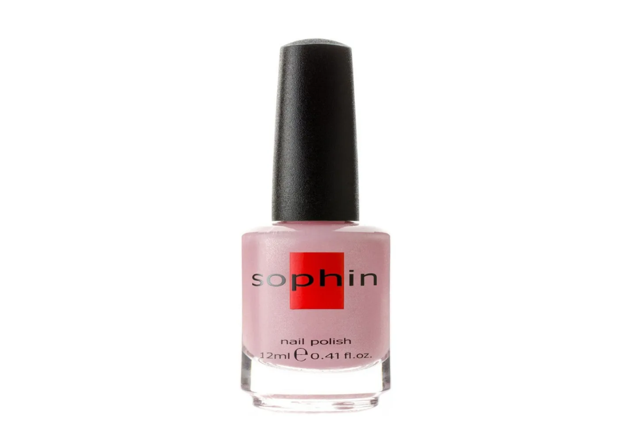 Лак для ногтей Sophin 0158, светло-розовый с большим количеством мелкого шиммера 12 мл попона для собак triol барашки женский белый розовый xl длина спины 40 см