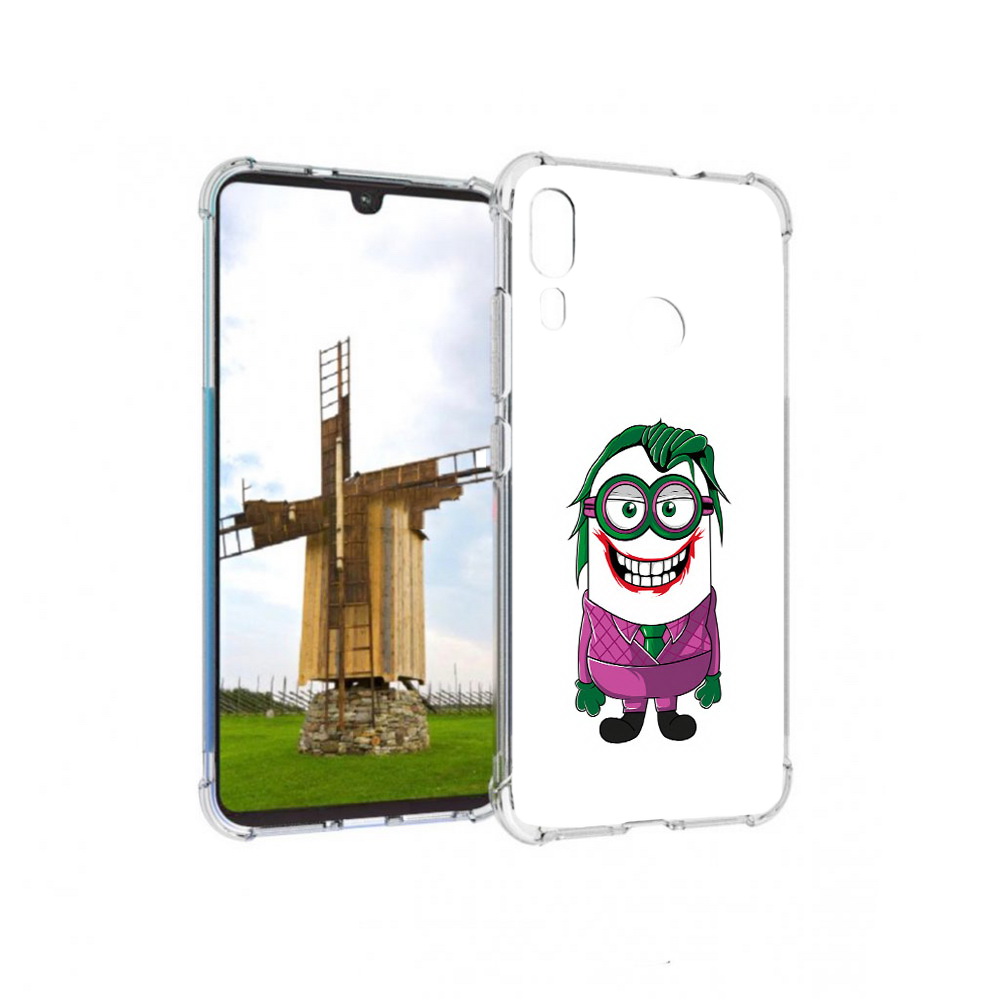 

Чехол MyPads Tocco для Motorola Moto E6 Plus джокер миньон (PT150579.352.322), Прозрачный, Tocco