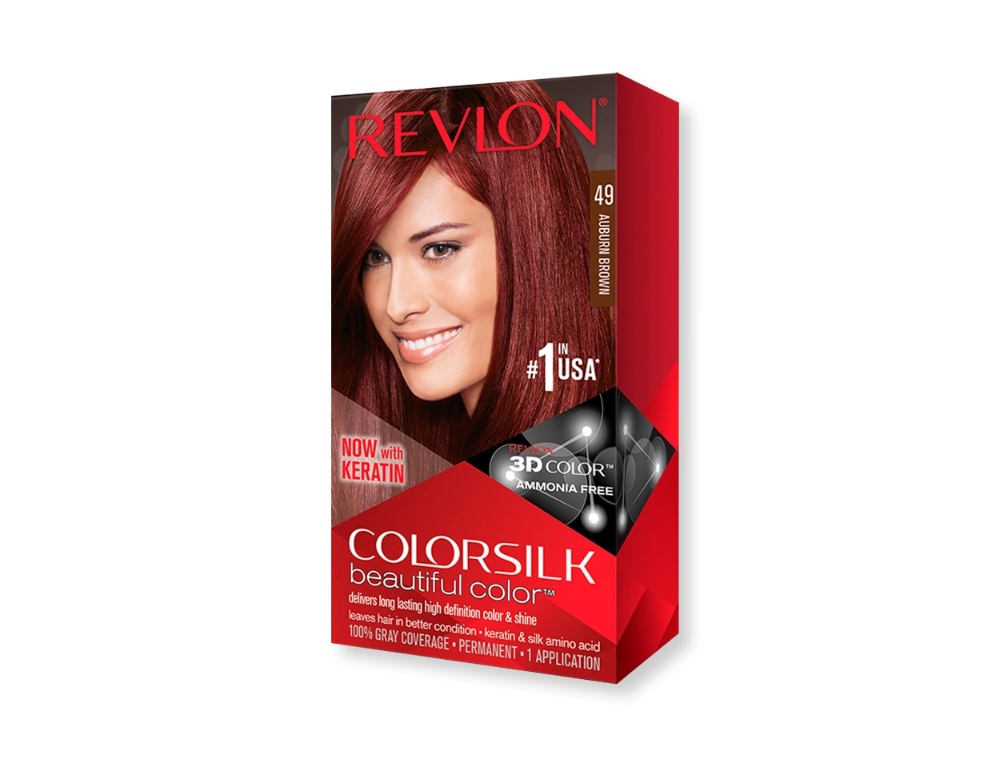 

Краска для волос REVLON colorsilk #49 Auburn Brown (Ярко-коричневый) 130 мл