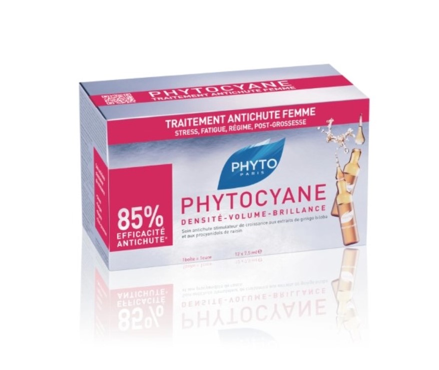 

Сыворотка для волос Phyto Фитоциан против выпадения, для женщин, в ампулах, 12х5 мл