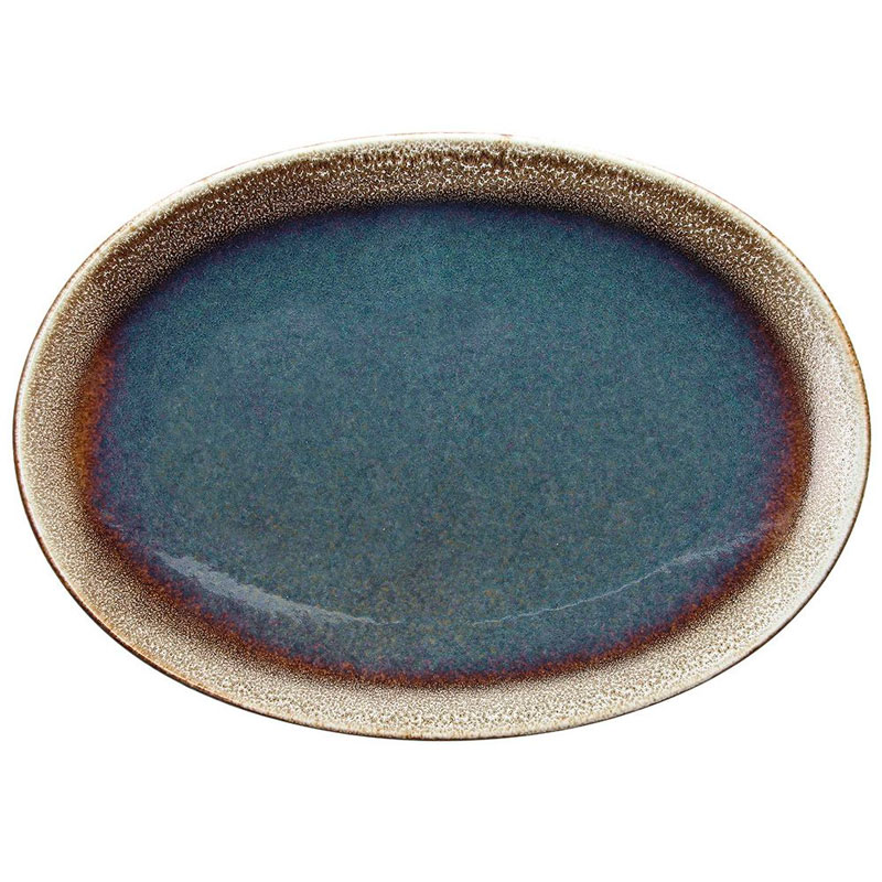 

Блюдо овальное Tognana Blue And Brown 36см