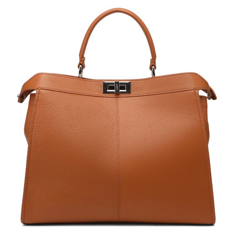 

Сумка женская Calzetti VERA L коричнево-бежевая, Оранжевый, VERA L