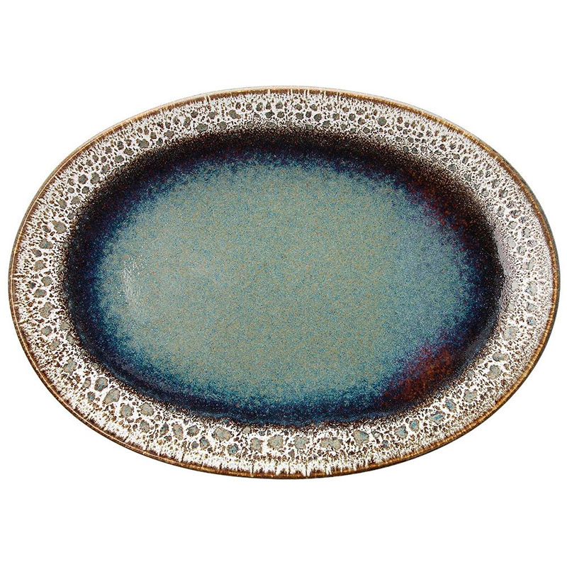 

Блюдо овальное Tognana Blue And Brown 30см