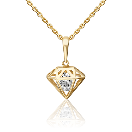 

Подвеска из золота с фианитом PLATINA jewelry 03-3080-00-501-1130-38, 03-3080-00-501-1130-38