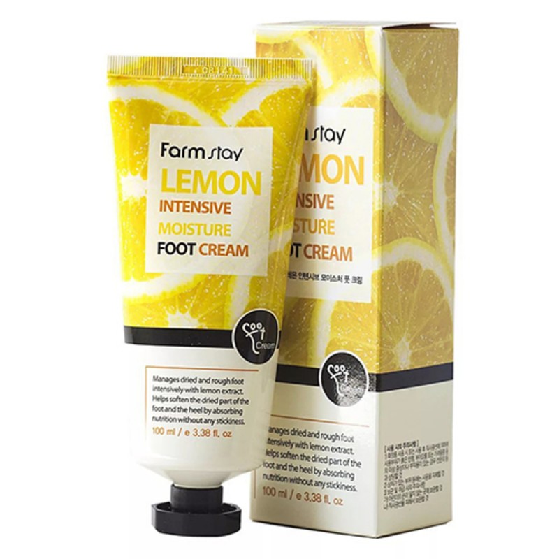 Крем для ног Farmstay увлажняющий с экстрактом лимона 100 мл