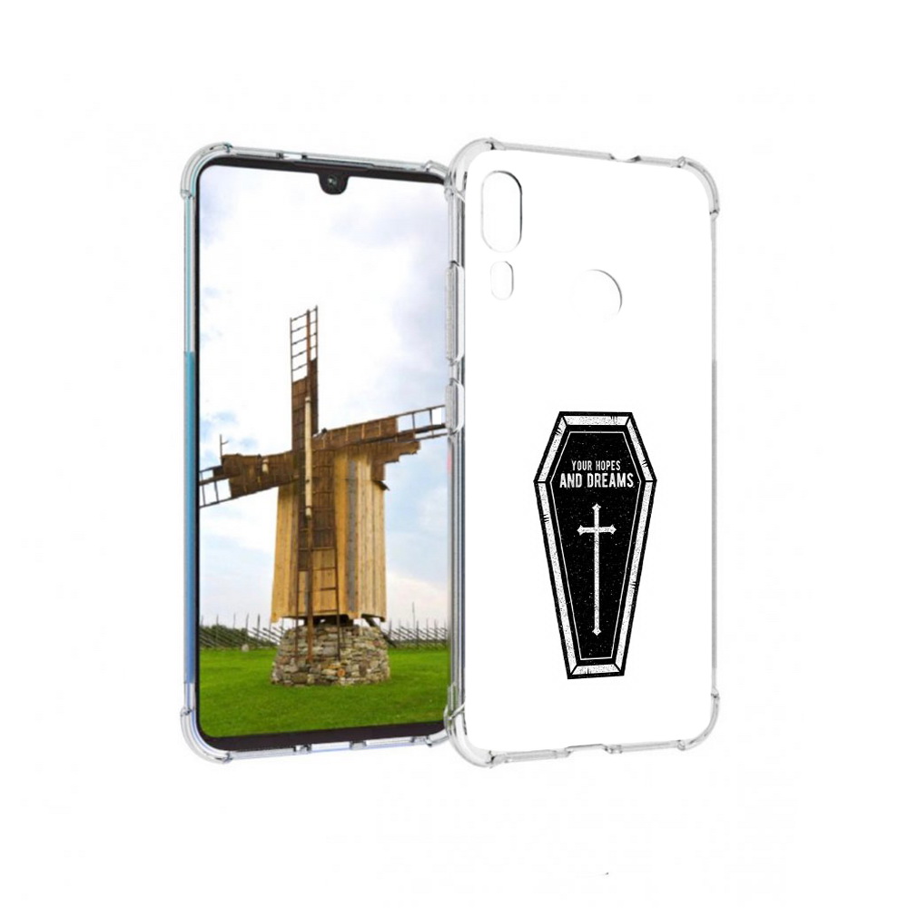 

Чехол MyPads Tocco для Motorola Moto E6 Plus гроб с мечтами (PT150579.352.299), Прозрачный, Tocco