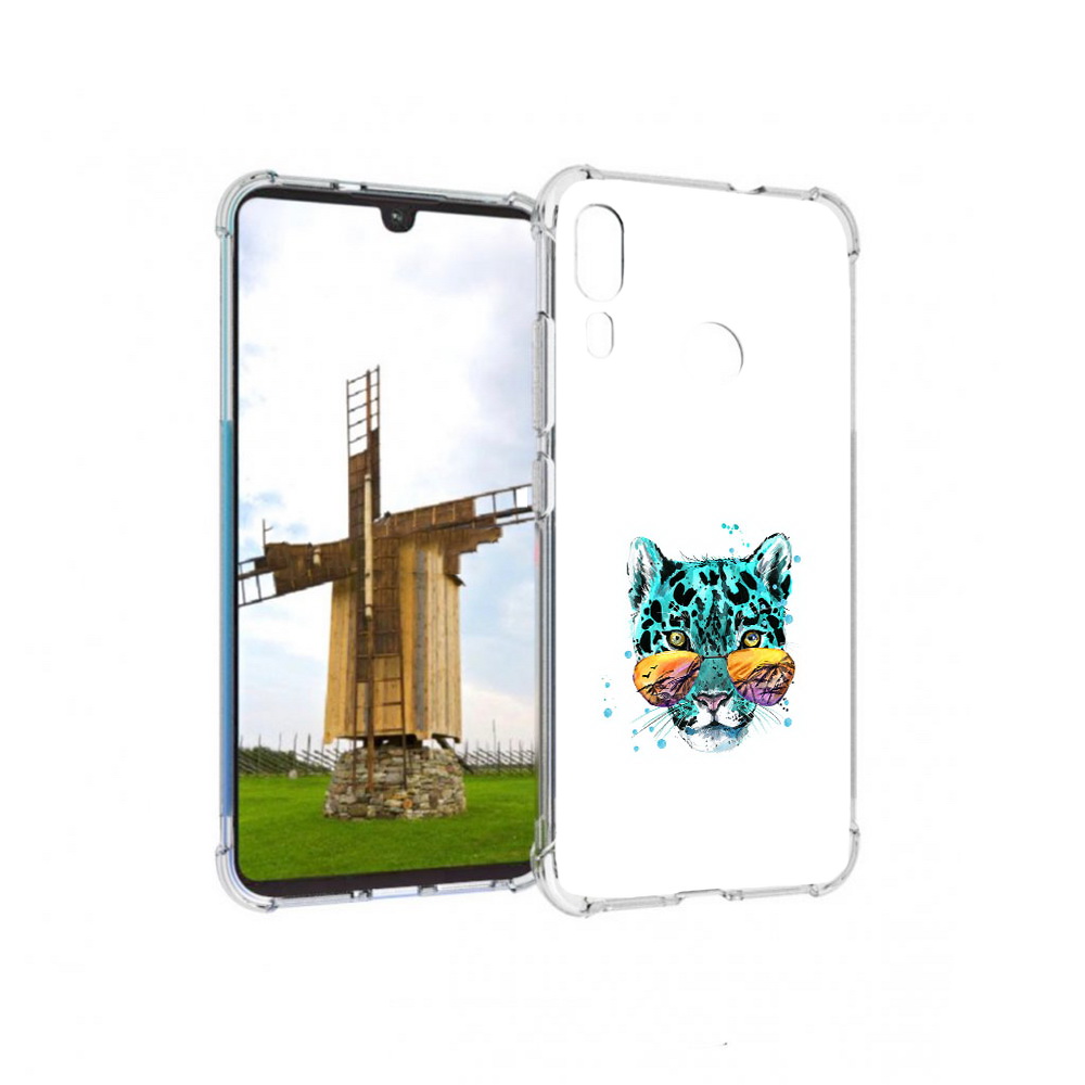

Чехол MyPads Tocco для Motorola Moto E6 Plus голубой лео (PT150579.352.294), Прозрачный, Tocco