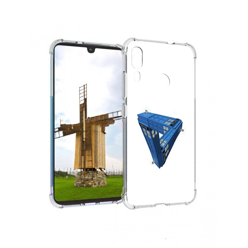 

Чехол MyPads Tocco для Motorola Moto E6 Plus головолока абстракция (PT150579.352.291), Прозрачный, Tocco