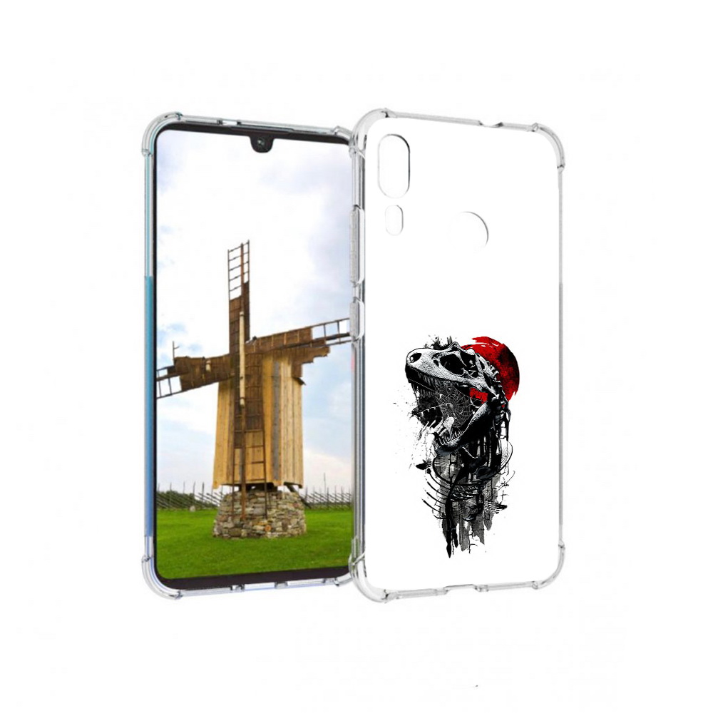 

Чехол MyPads Tocco для Motorola Moto E6 Plus вымерший динозавр (PT150579.352.284), Прозрачный, Tocco