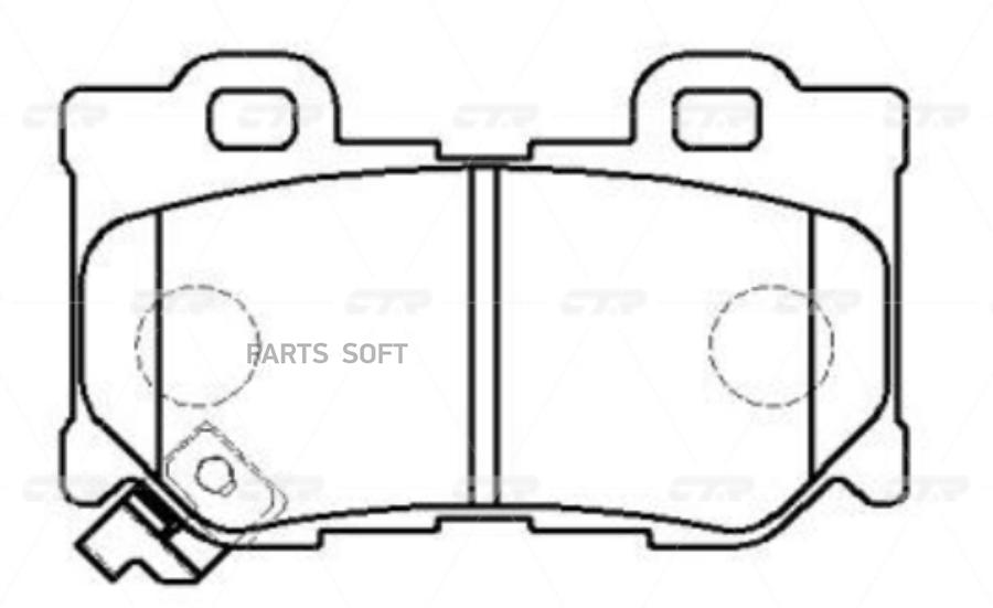 

Тормозные колодки Ctr gk0740