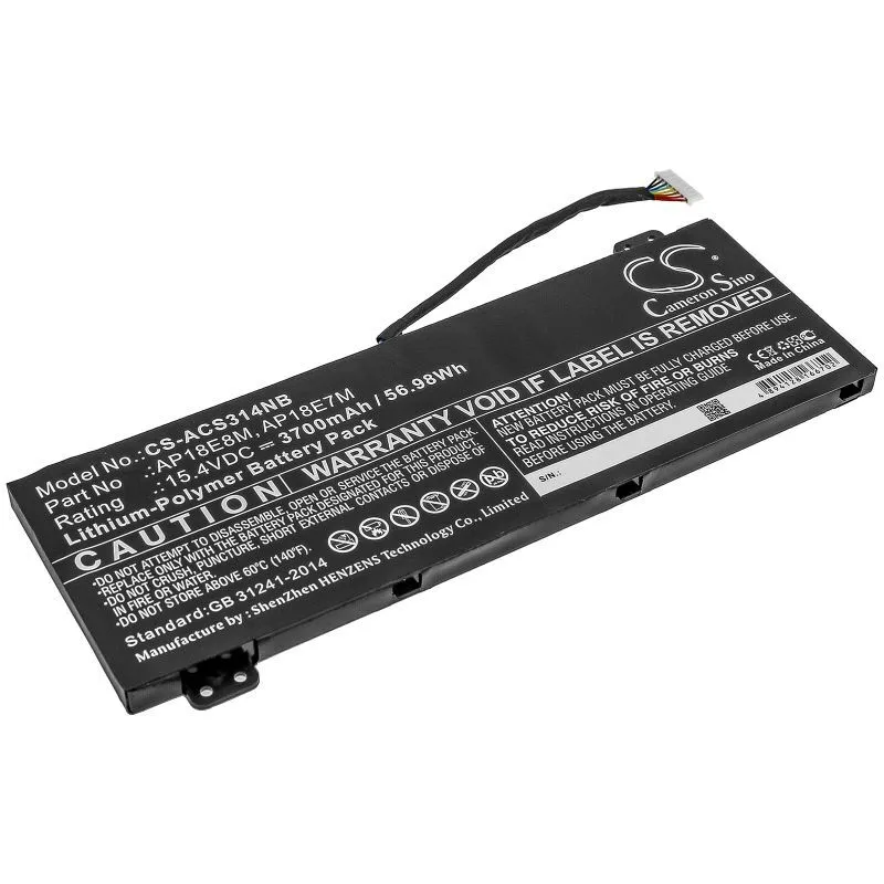 

Аккумулятор для ноутбука Cameron Sino CS-ACS314NB 3700 мАч 15,4В, CS-ACS314NB