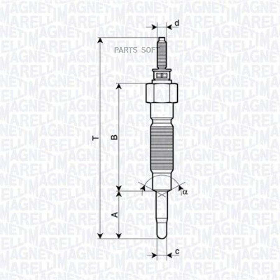 

Свеча накаливания Magneti Marelli 062900132304