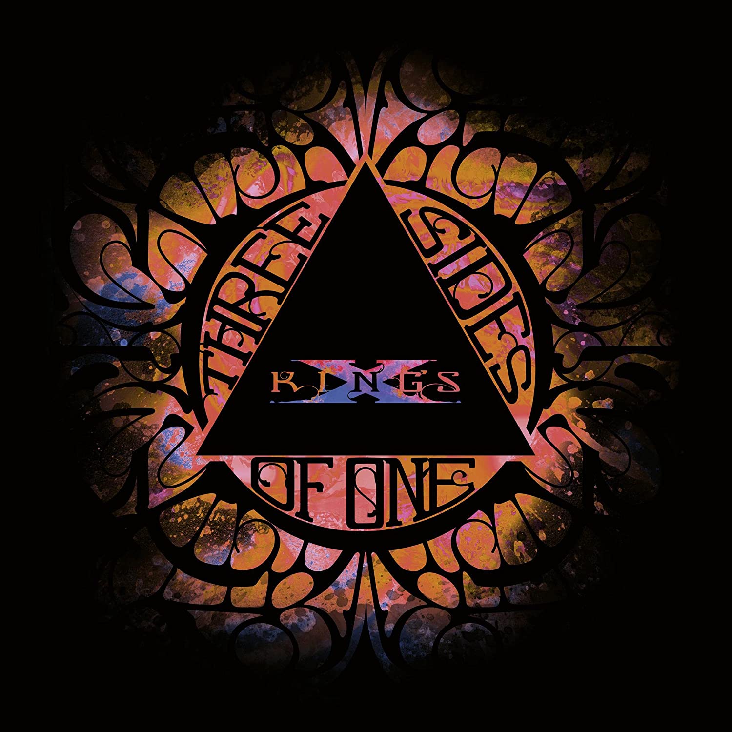King's X Three Sides Of One (Transp.Orange & Red Marbled) (2Винил+Cd)
