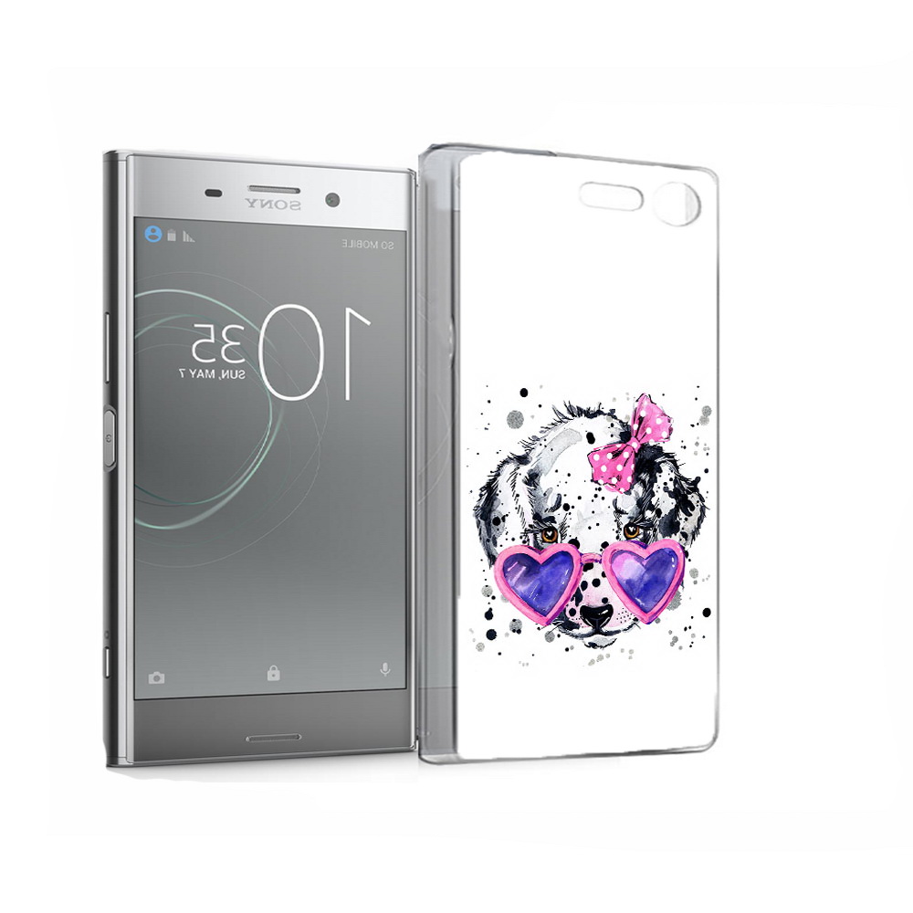 

Чехол MyPads Tocco для Sony Xperia XZ Premium долматинец в очках (PT67145.226.337), Прозрачный, Tocco