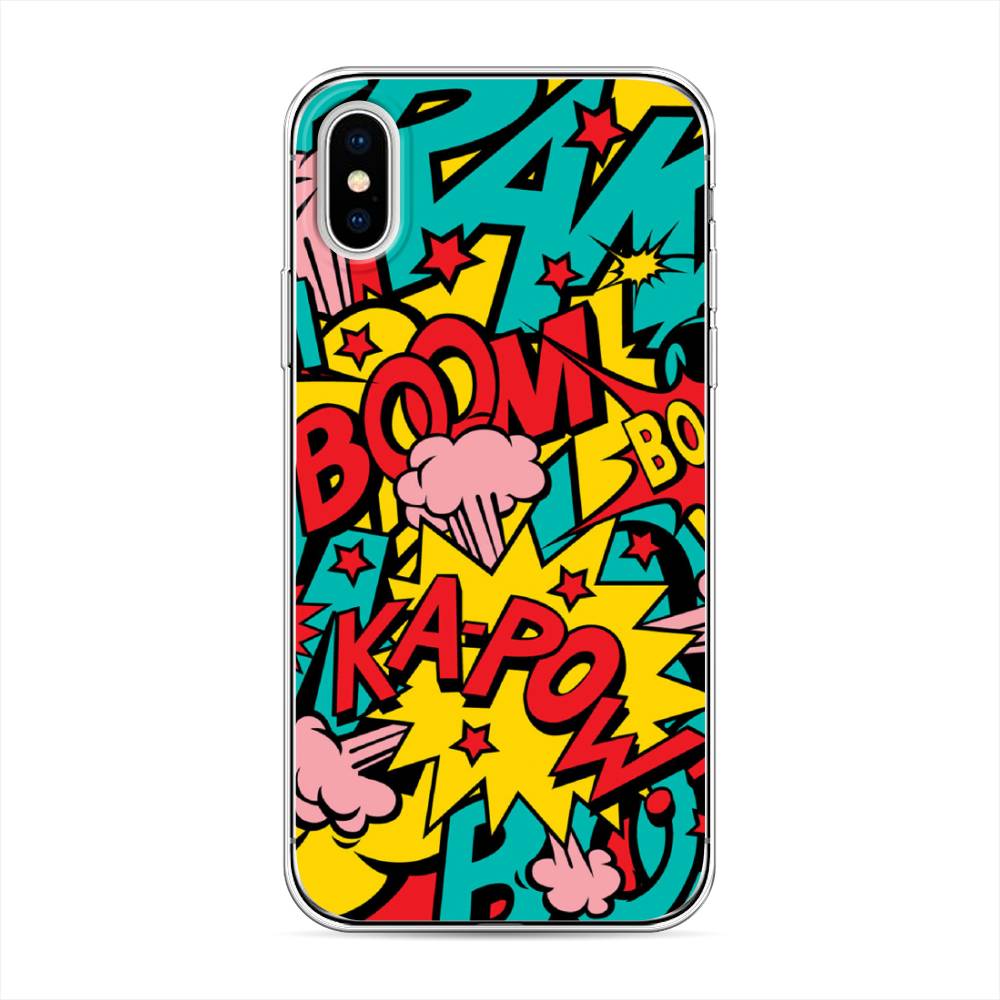 фото Силиконовый чехол "постер pop art" на apple iphone xs (10s) awog