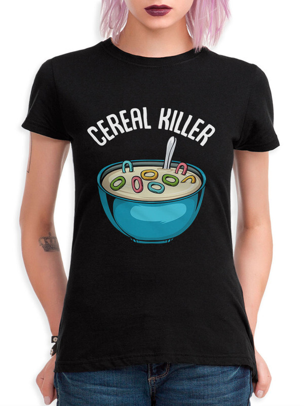 фото Футболка женская design heroes cereal killer / хлопья убийцы черная xs