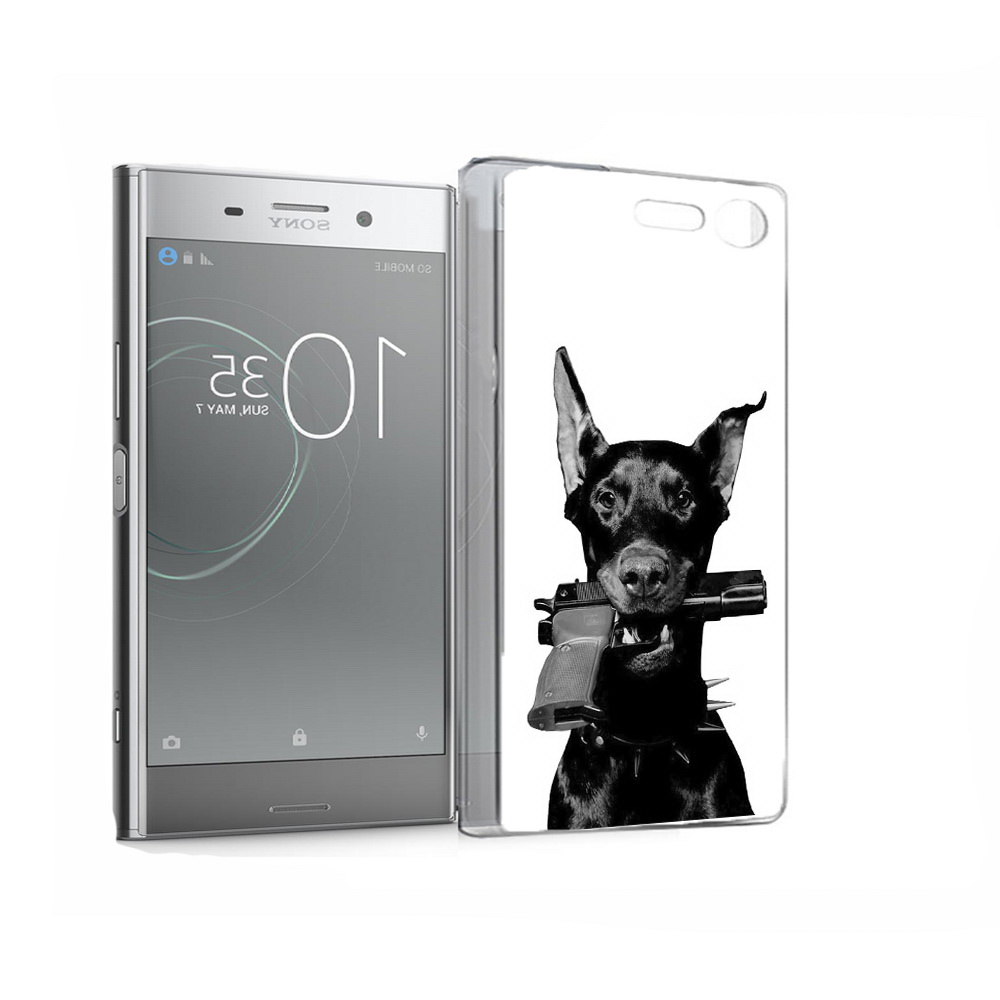 

Чехол MyPads Tocco для Sony Xperia XZ Premium доберман с пистолетом (PT67145.226.331), Прозрачный, Tocco