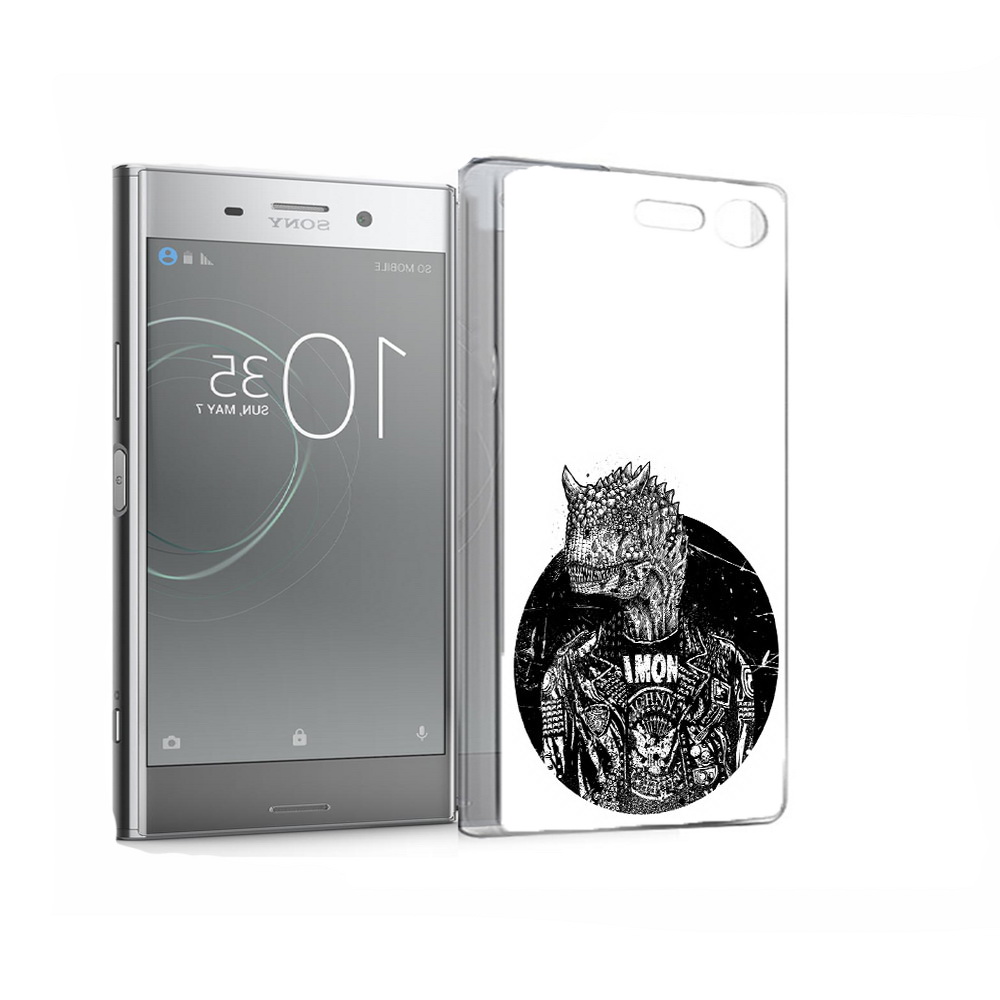 Чехол MyPads Tocco для Sony Xperia XZ Premium динозавр в куртке (PT67145.226.328)