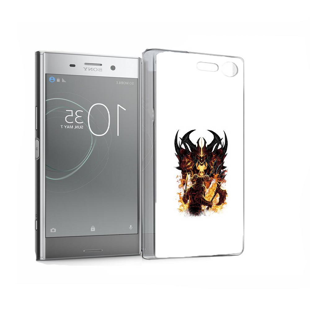 

Чехол MyPads Tocco для Sony Xperia XZ Premium демон shadow fiend (PT67145.226.318), Прозрачный, Tocco