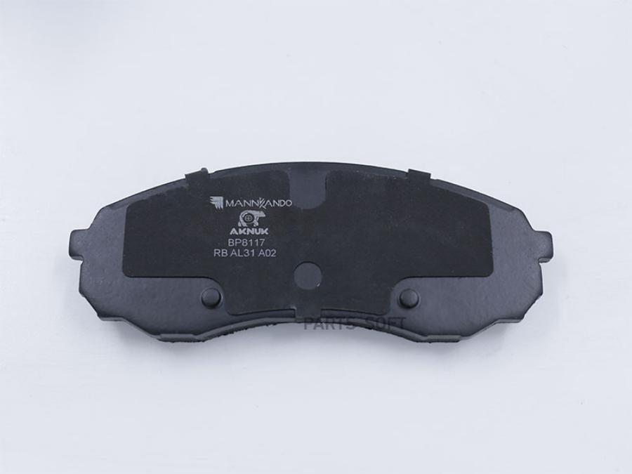 

Колодки тормозные AKNUK передние BP8117