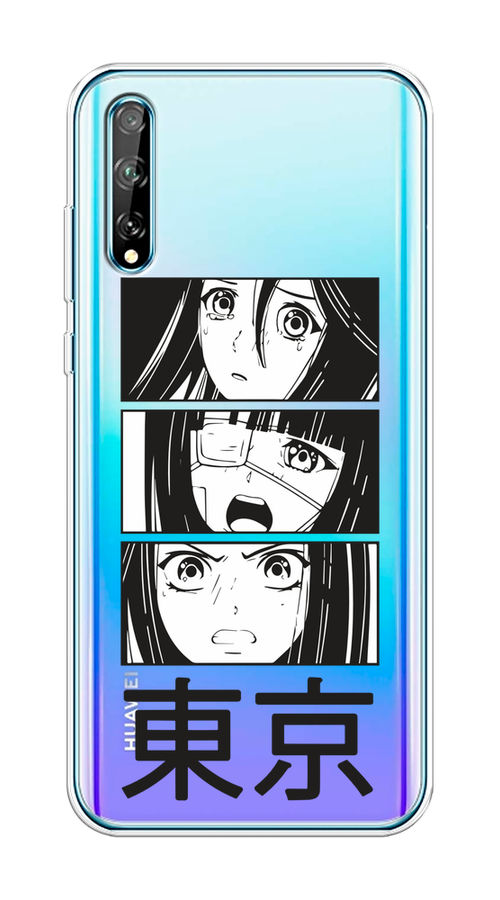 

Чехол на Huawei Y8p/P Smart S "Tokyo girls", Белый;черный;прозрачный, 6103450-1