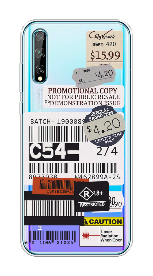 

Чехол на Huawei Y8p/P Smart S "Flight to Paris", Серый;бежевый, 6103450-1