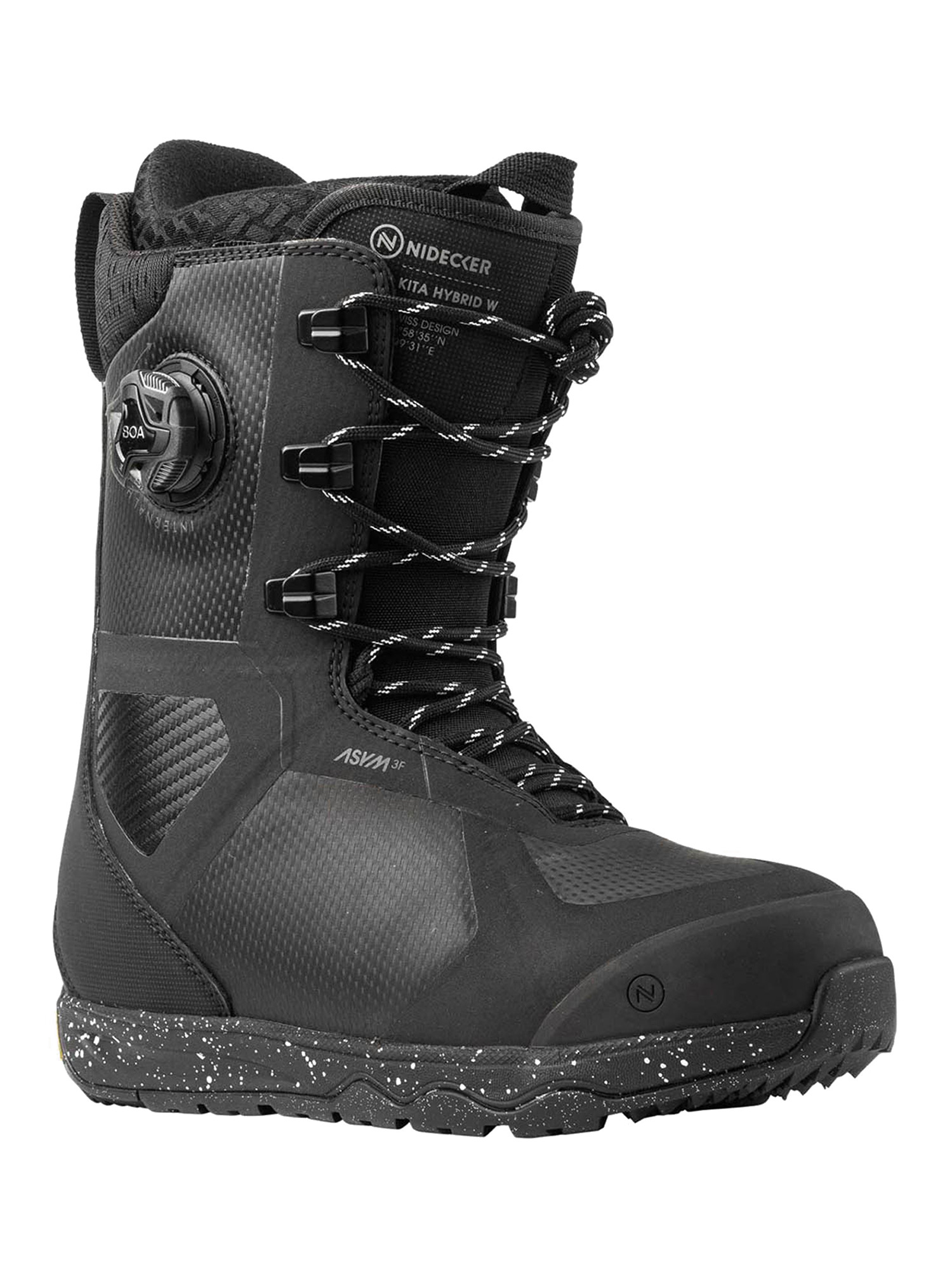 

Ботинки для сноуборда NIDECKER Kita Hybrid W Black (US:9), Черный, Kita hybrid w